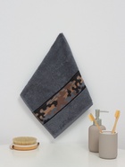 Полотенце махровое Love Life «Милитари» 30×60 см, цв. графит, 100% хлопок, 360 г/м² - Фото 3