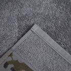 Полотенце махровое Love Life «Милитари» 30×60 см, цв. графит, 100% хлопок, 360 г/м² - Фото 4