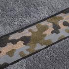 Полотенце махровое Love Life «Милитари» 70×130 см, цв. графит, 100% хлопок, 360 г/м² - Фото 3