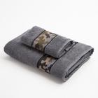 Полотенце махровое Love Life «Милитари» 70×130 см, цв. графит, 100% хлопок, 360 г/м² - Фото 5