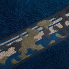 Полотенце махровое Love Life «Милитари» 70×130 см, 100% хлопок, 360 г/м², синее - Фото 2