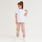 Брюки для девочки MINAKU: Basic Line KIDS, цвет пудра, рост 146 - Фото 4