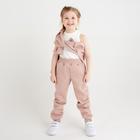 Брюки для девочки MINAKU: Basic Line KIDS, цвет пудра, рост 158 - фото 61533564