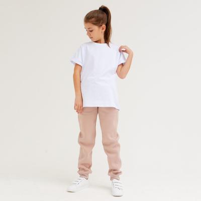 Брюки для девочки MINAKU: Basic Line KIDS, цвет пудра, рост 158