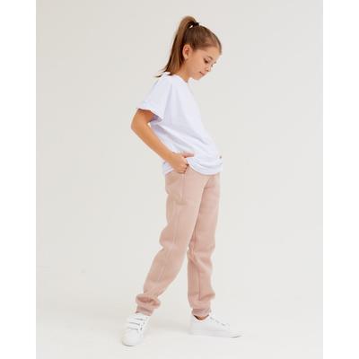 Брюки для девочки MINAKU: Basic Line KIDS, цвет пудра, рост 158
