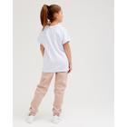 Брюки для девочки MINAKU: Basic Line KIDS, цвет пудра, рост 158 - фото 61533569