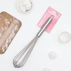 Венчик для взбивания с толстыми струнами KONFINETTA, 37×7 см, нержавеющая сталь, серебристый - Фото 3