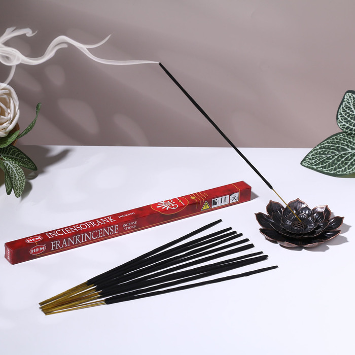 Благовония HEM "Frank incense. Ладан", 8 палочек в упаковке, четырёхгранник - фото 1906774883