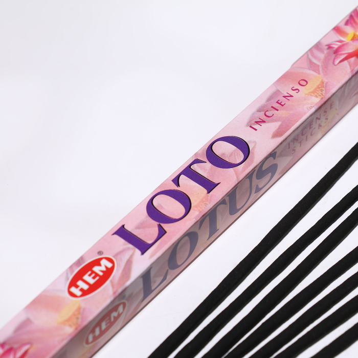 Благовония HEM "Lotus. Лотос", 8 палочек в упаковке, четырёхгранник - фото 1906774888