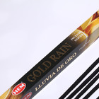 Благовония HEM "Gold Rain. Золотой Дождь", 8 палочек в упаковке, четырёхгранник - Фото 2