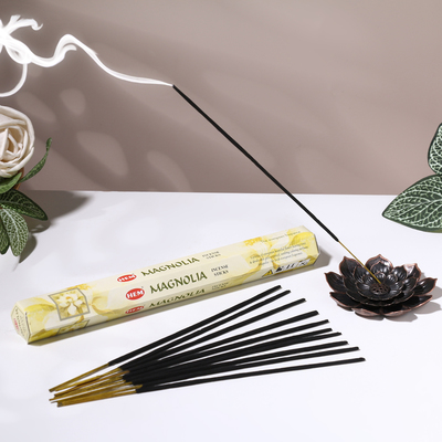 Благовония HEM "Magnolia. Магнолия", 20 палочек в упаковке, шестигранник