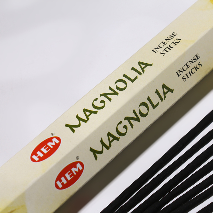Благовония HEM "Magnolia. Магнолия", 20 палочек в упаковке, шестигранник - фото 1906774915