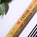 Благовония HEM "Cedar Кедр", 20 палочек в упаковке, шестигранник - Фото 2