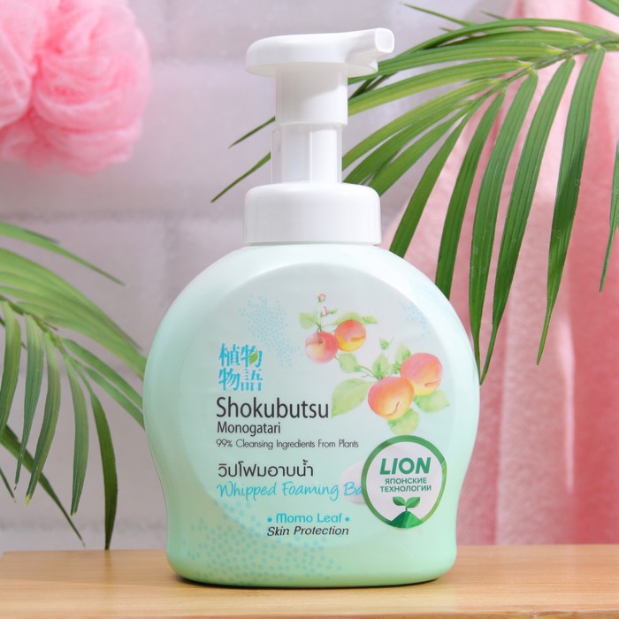 Гель-пена для душа LION, с экстрактом листьев Момо, 450 мл 21353
