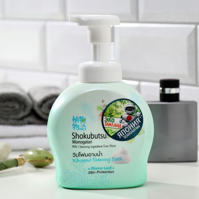 Гель-пена для душа LION, с экстрактом листьев Момо, 450 мл 21353