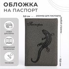Обложка для паспорта, цвет серый - фото 318445889
