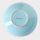 Миска Доляна «Пастель», 700 мл, d=18 см, керамика, голубая - Фото 4