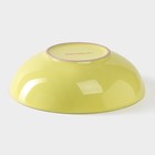 Миска Доляна «Пастель», 700 мл, d=18 см, керамика, жёлтая - Фото 3