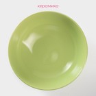 Миска Доляна «Пастель», 700 мл, d=18 см, керамика, зелёная - Фото 2