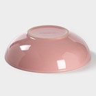 Миска керамическая Доляна «Пастель», 700 мл, d=18 см, цвет розовый - Фото 3