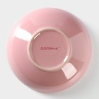 Миска керамическая Доляна «Пастель», 700 мл, d=18 см, цвет розовый - Фото 4