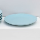 Набор тарелок керамических Доляна «Пастель», 18 предметов: 6 тарелок d=19 см, 6 тарелок d=27 см, 6 мисок d=19 см, цвет голубой - Фото 6