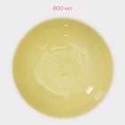 Набор тарелок керамических Доляна «Пастель»,18 предметов: 6 тарелок d=19 см, 6 тарелок d=27 см, 6 мисок d=19 см, цвет жёлтый - Фото 3