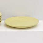 Набор тарелок керамических Доляна «Пастель»,18 предметов: 6 тарелок d=19 см, 6 тарелок d=27 см, 6 мисок d=19 см, цвет жёлтый - фото 4317926