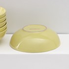 Набор тарелок керамических Доляна «Пастель»,18 предметов: 6 тарелок d=19 см, 6 тарелок d=27 см, 6 мисок d=19 см, цвет жёлтый - Фото 10