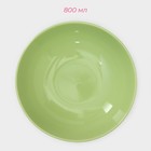 Набор тарелок керамических Доляна «Пастель», 18 предметов: 6 тарелок d=19 см, 6 тарелок d=27 см, 6 мисок d=19 см, цвет зелёный - Фото 3