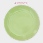 Набор тарелок керамических Доляна «Пастель», 18 предметов: 6 тарелок d=19 см, 6 тарелок d=27 см, 6 мисок d=19 см, цвет зелёный - Фото 4