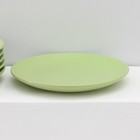 Набор тарелок керамических Доляна «Пастель», 18 предметов: 6 тарелок d=19 см, 6 тарелок d=27 см, 6 мисок d=19 см, цвет зелёный - Фото 6