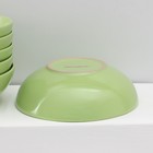 Набор тарелок керамических Доляна «Пастель», 18 предметов: 6 тарелок d=19 см, 6 тарелок d=27 см, 6 мисок d=19 см, цвет зелёный - Фото 10
