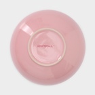 Тарелки Доляна «Пастель», 18 предметов: 6 тарелок d=19 см, 6 тарелок d=27 см, 6 мисок d=19 см, керамика, розовые - Фото 3