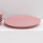 Набор тарелок керамических Доляна «Пастель», 18 предметов: 6 тарелок d=19 см, 6 тарелок d=27 см, 6 мисок d=19 см, цвет розовый - Фото 9