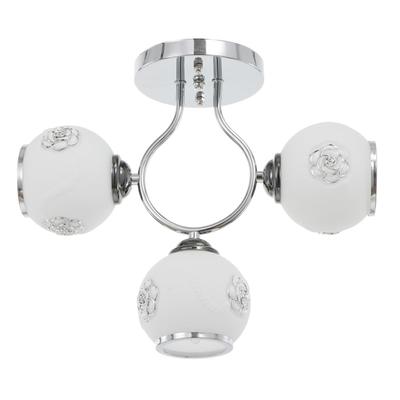 Люстра 8601/3 3х40Вт Е27 хром 54х54х26 см МОДЕЛЬ:GMN-0127,