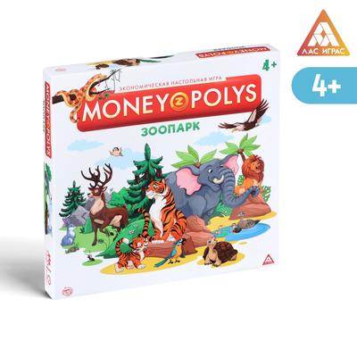 Настольная экономическая игра «MONEY POLYS. Зоопарк», 90 купюр, 4+