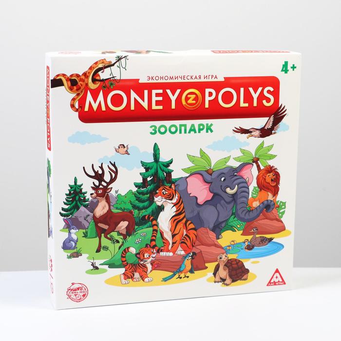 Настольная экономическая игра «MONEY POLYS. Зоопарк», 90 купюр, 4+ - фото 1889531822