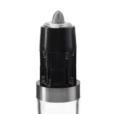 Мельница электрическая Luazon LET-003, гравитационная, пластик, от батареек, чёрная