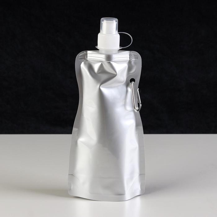 Фляжка для воды «Классика», 450 мл, на карабине, 10×26.6 см - Фото 1