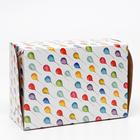 Коробка на 6 капкейков с окном, "Шарики", 25 х 17 х 10 см (комплект 5 шт) - фото 21188551