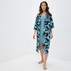 Комплект женский (халат и комбинация) KAFTAN, размер 40-42, цвет бирюзовый/синий - фото 321283806