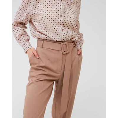 Брюки женские классические MINAKU: Casual Collection, бежевые, размер 42