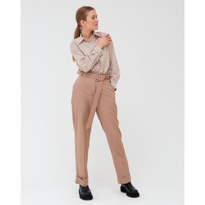 Брюки классические женские MINAKU: Casual Collection, бежевые, размер 44