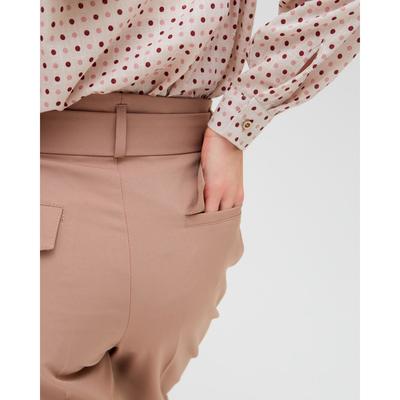 Брюки классические женские MINAKU: Casual Collection, бежевые, размер 44
