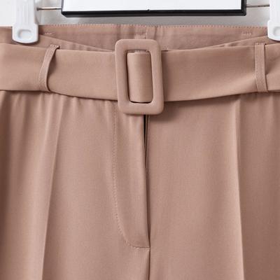 Брюки женские классические MINAKU: Casual Collection, бежевые, размер 46