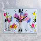 Часы-картина настенные "Цветы в вазах" 40х56 см, плавный ход - фото 2926806