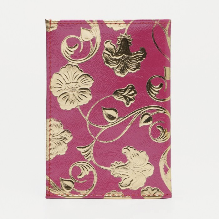 Обложка для паспорта, цвет розовый - фото 1907181570