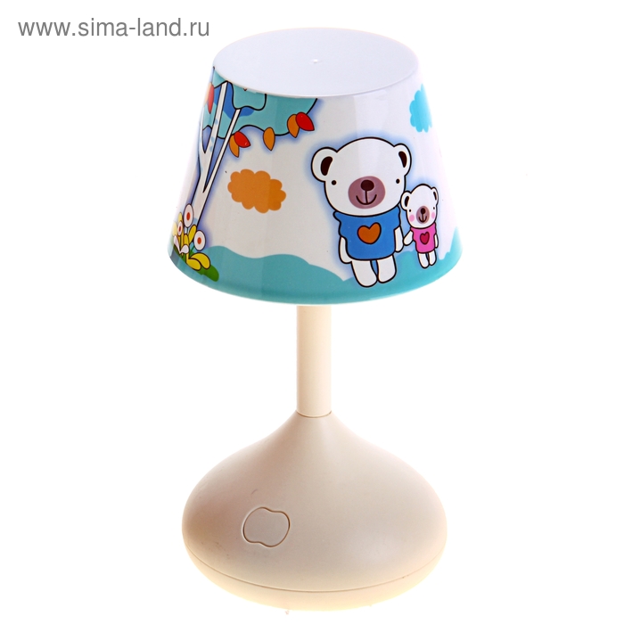 Ночник "Праздник" h=19 см (от USB или 3*АА) белое основание - Фото 1
