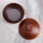 Набор посуды из красной глины "Эко", 9 предметов: сковорода 3,5 л, глубокие тарелки 0.8 л, плоские тарелки 20 см - Фото 6